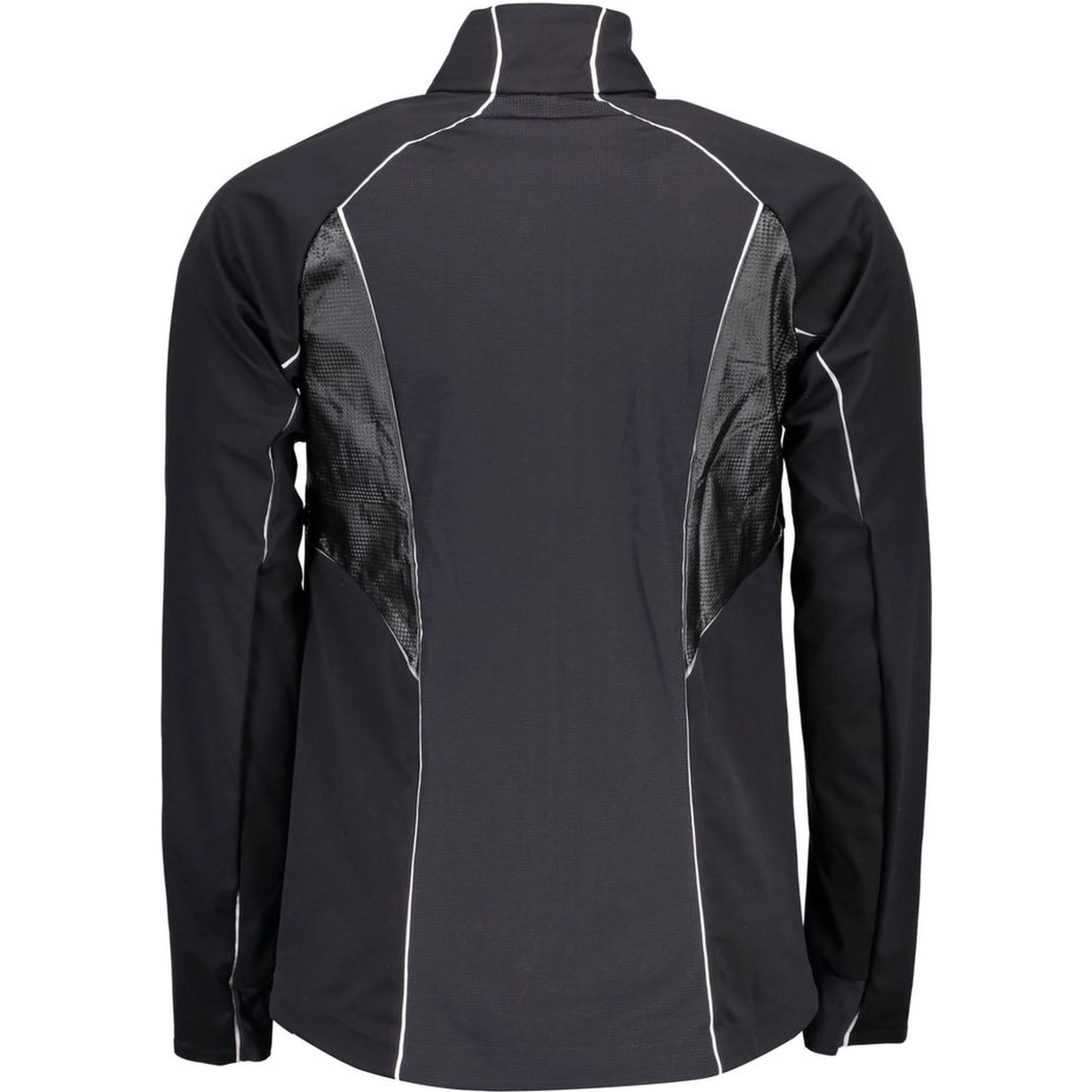 Black Polyester Men Jacket