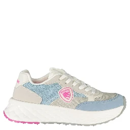 Blue Polyester Women Sneaker