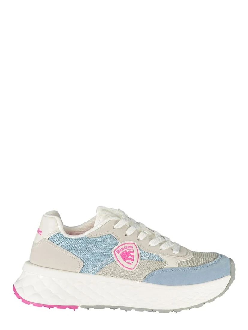 Blue Polyester Women Sneaker