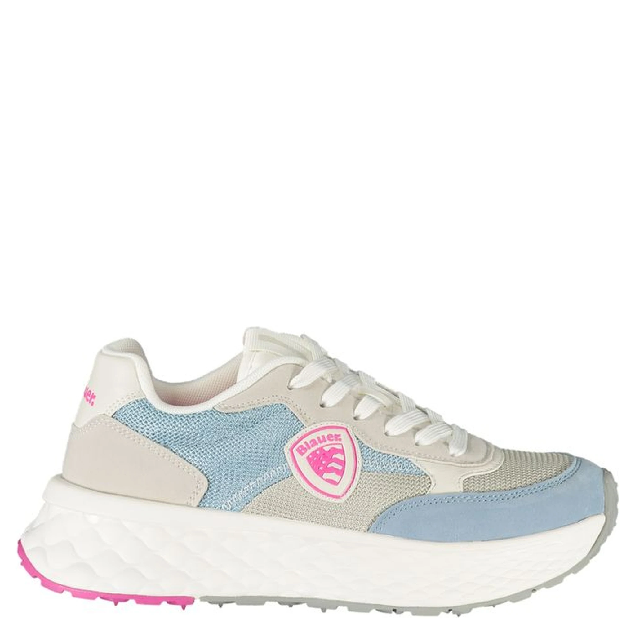 Blue Polyester Women Sneaker
