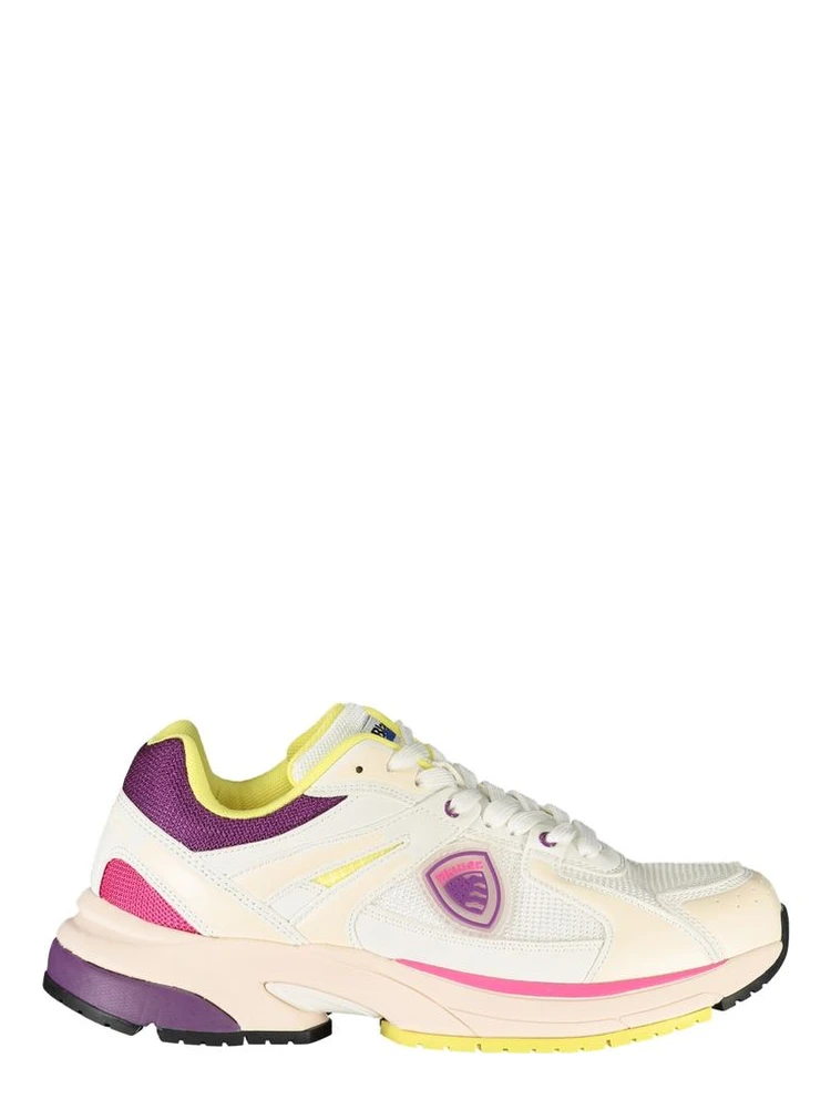 White Polyester Women Sneaker
