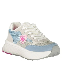 Blue Polyester Women Sneaker