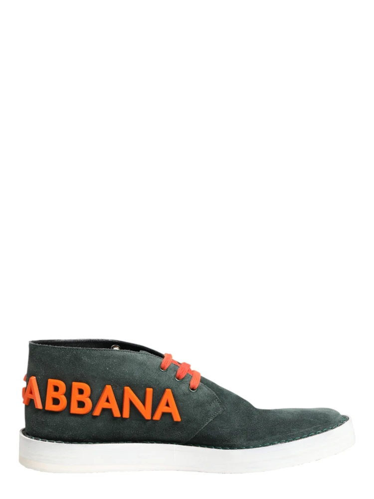 Green Derby Logo Casual Men Sneakers Shoes