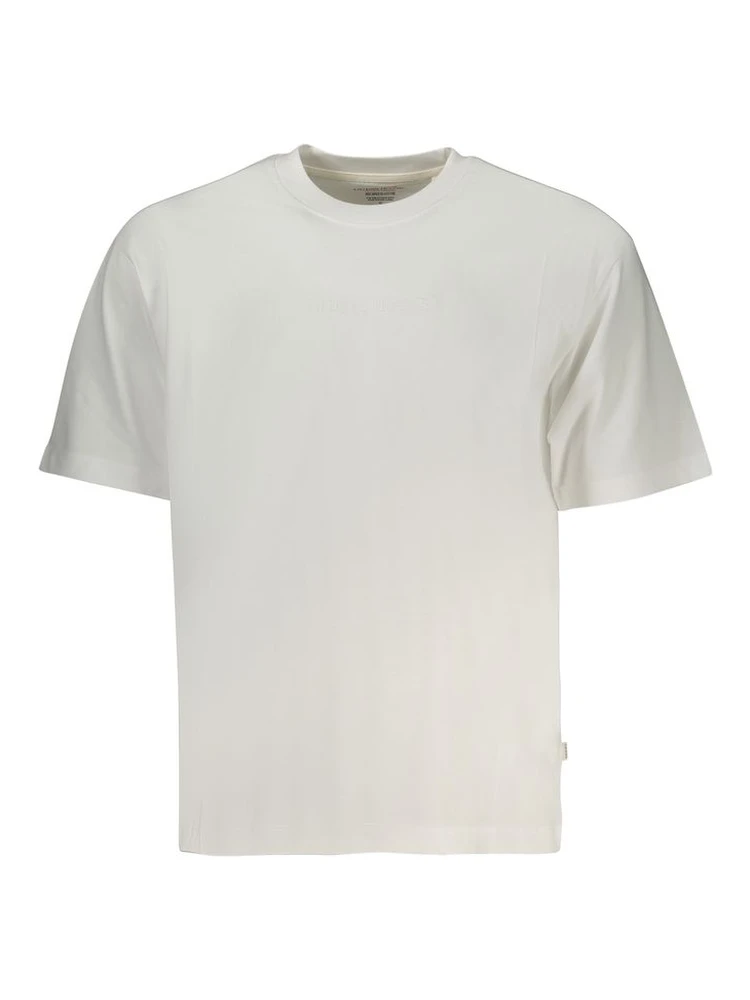 White Cotton Men T-Shirt
