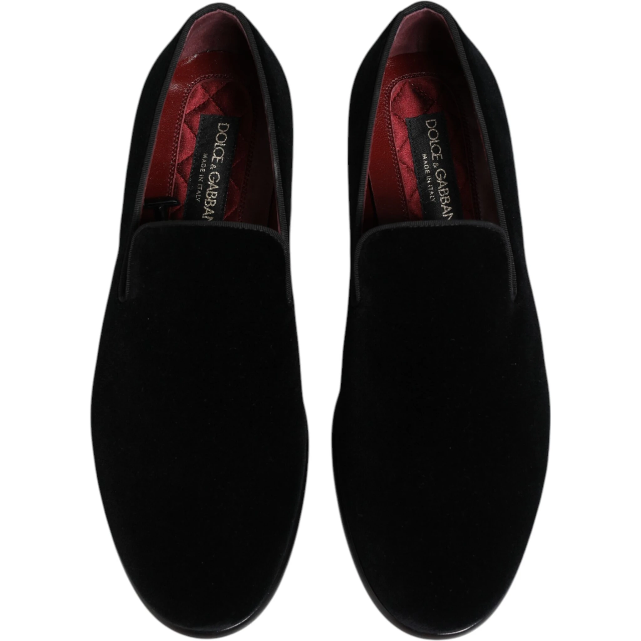 Black Velvet Loafers Formal Men Dress Shoes