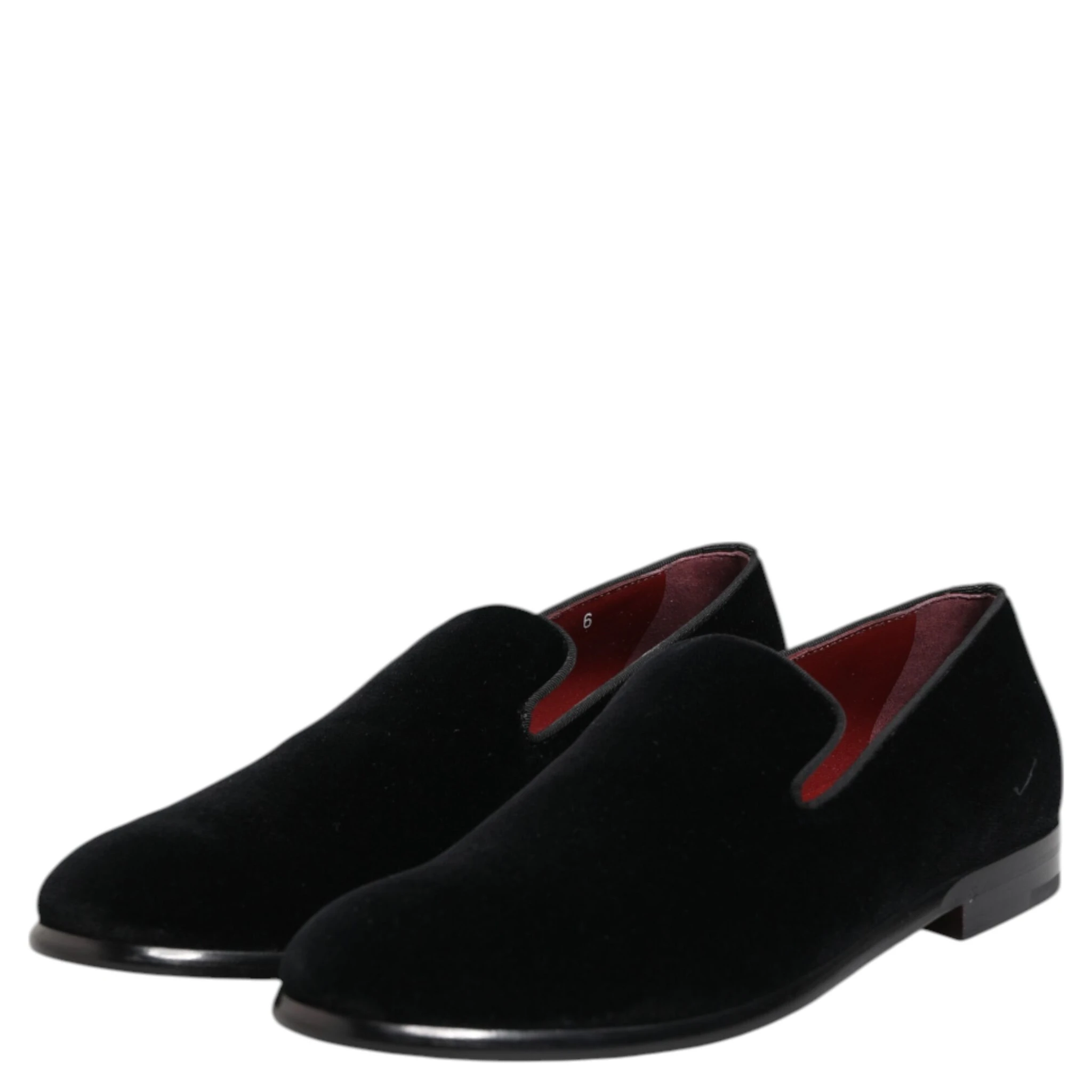 Black Velvet Loafers Formal Men Dress Shoes