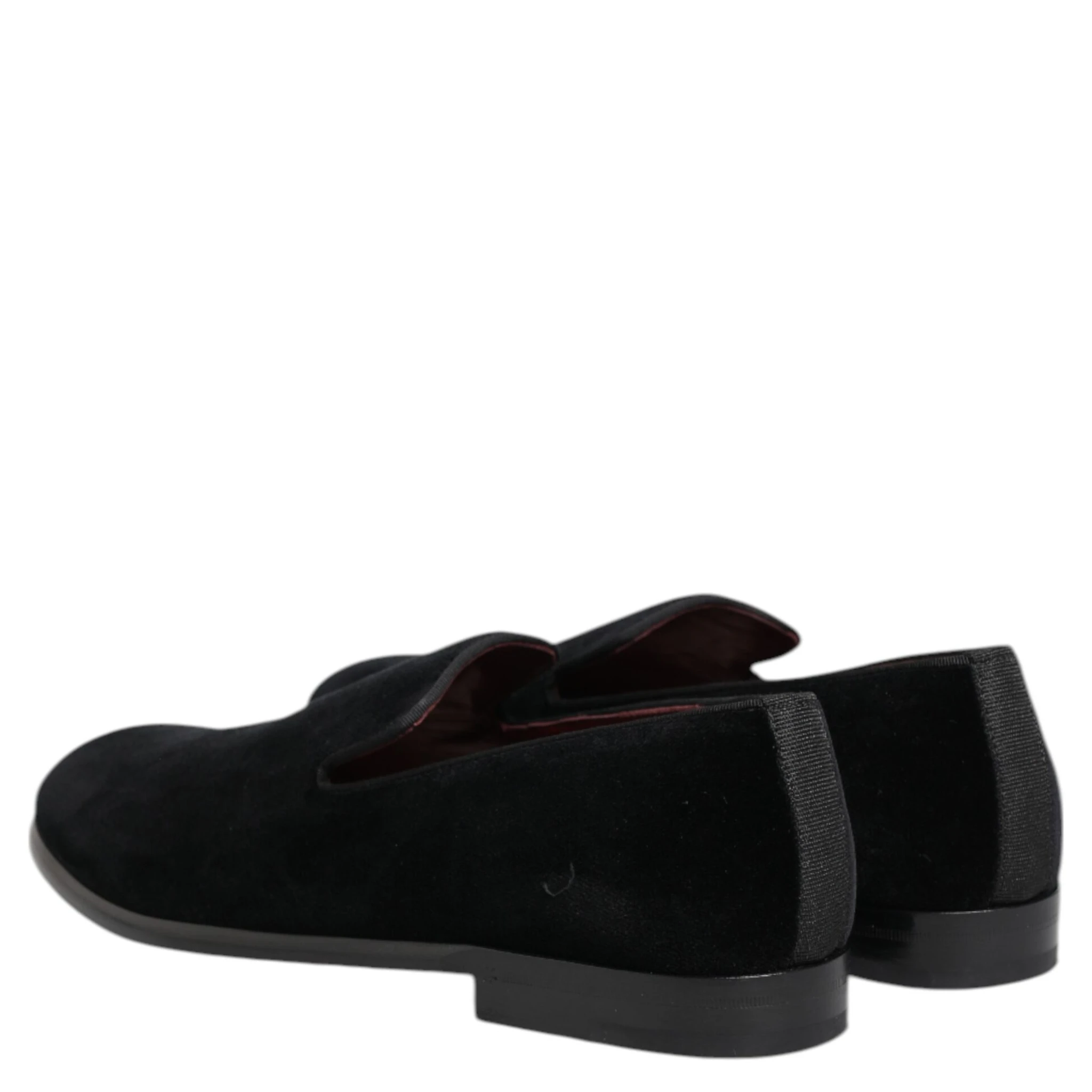 Black Velvet Loafers Formal Men Dress Shoes