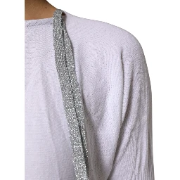 White Cotton Short Sleeves Round Neck Blouse Top