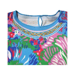 Multicolor Floral Printed Tunic Blouse Top