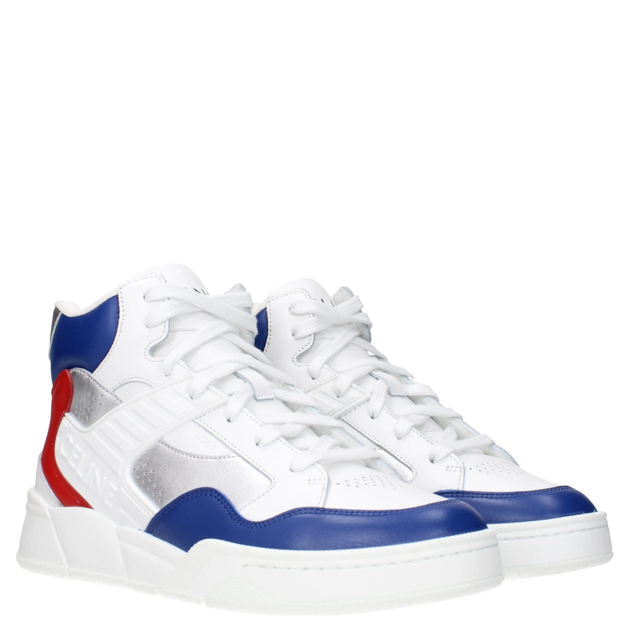 White Leather Athletic Sneakers