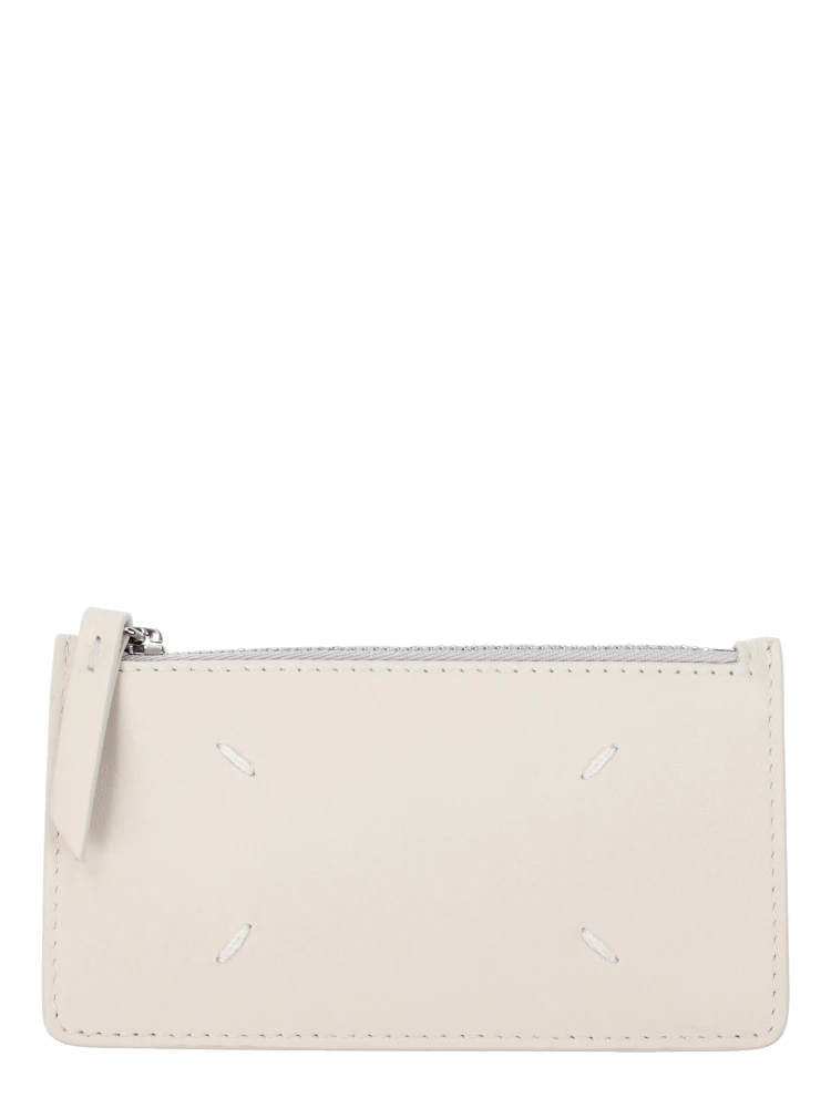 Beige Leather Wallet