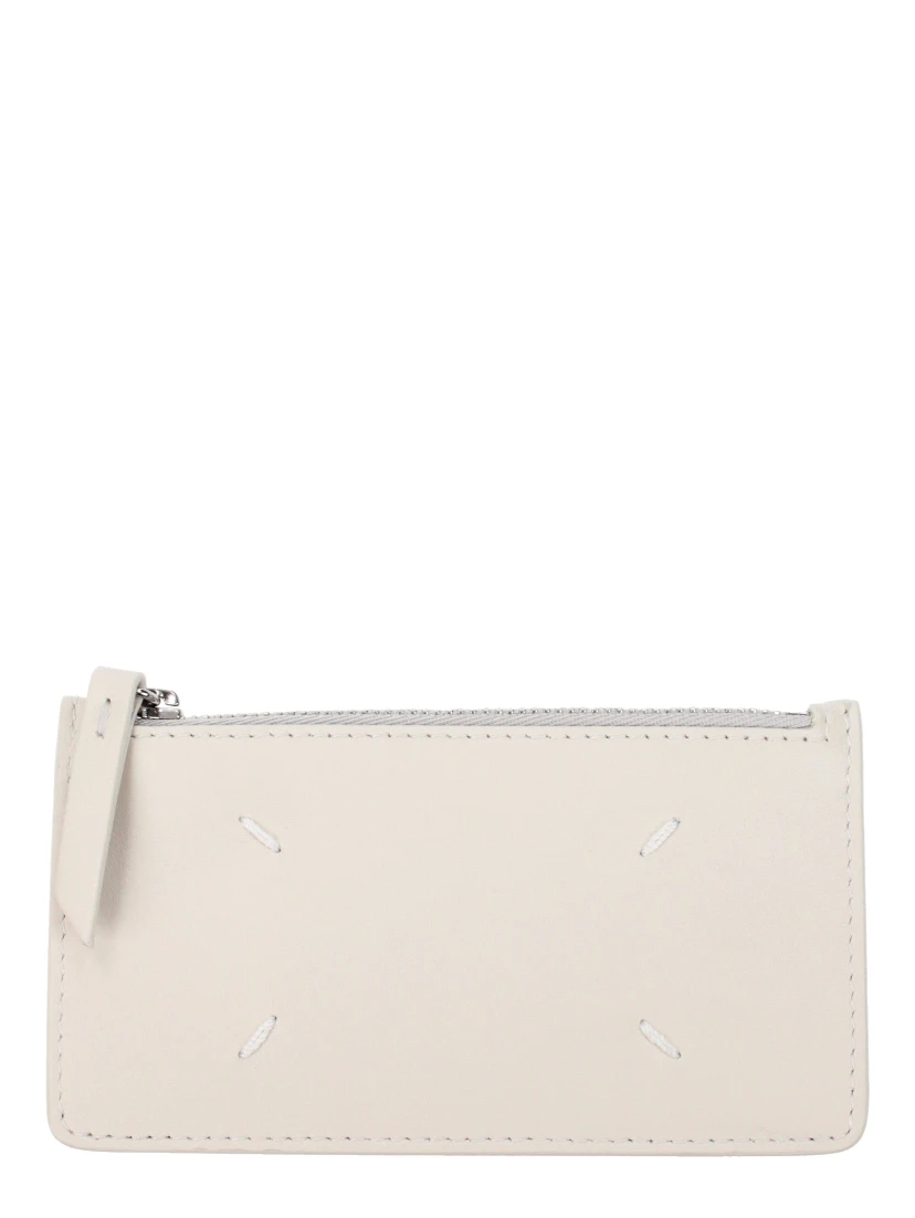 Beige Leather Wallet