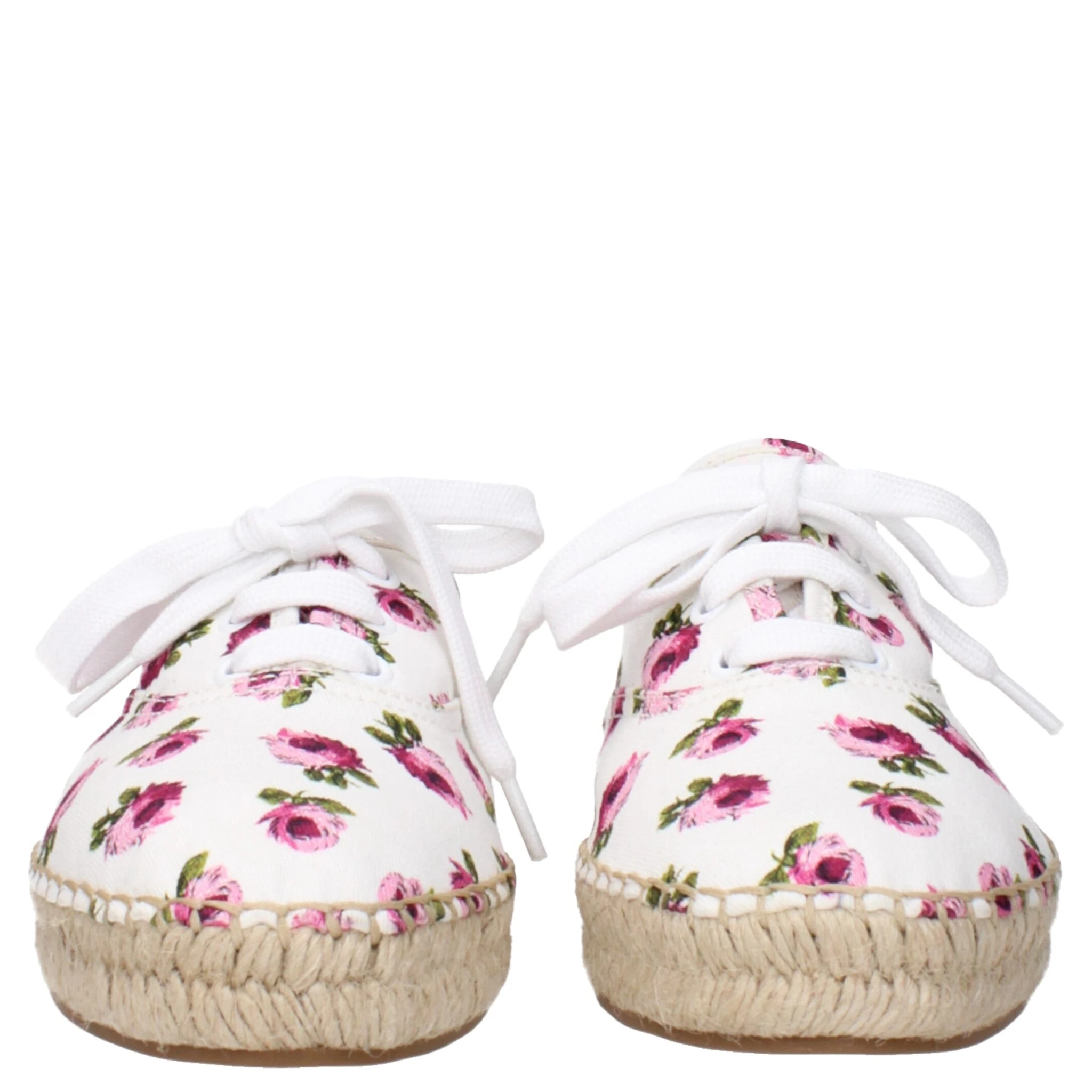 White Fabric Espadrilles