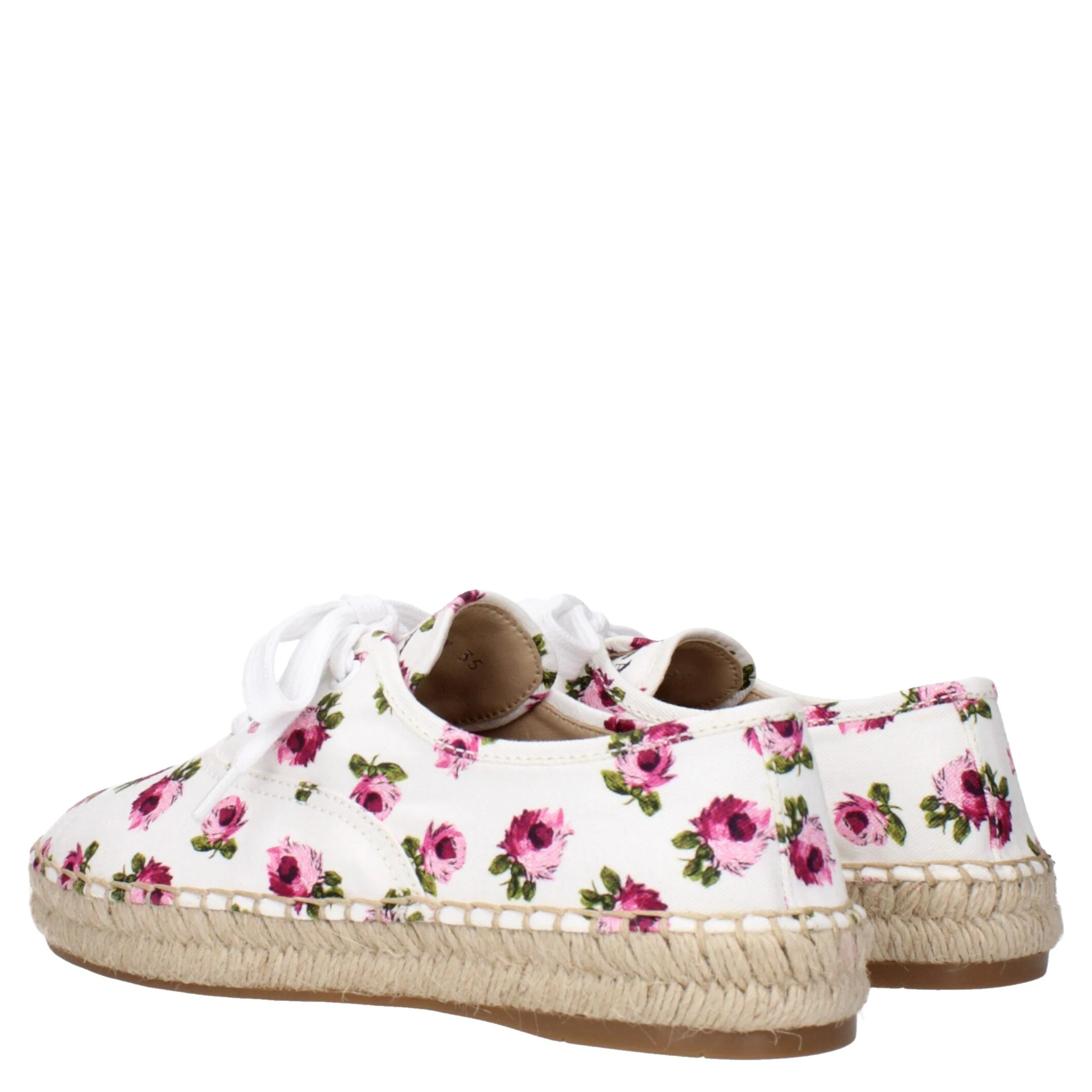 White Fabric Espadrilles