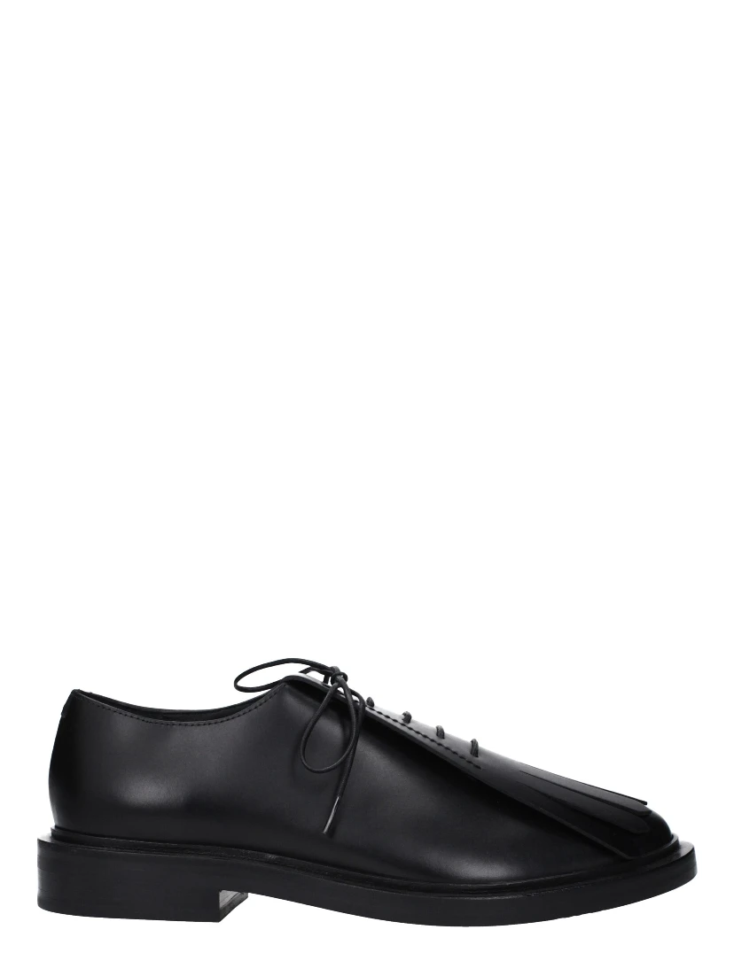 Black Leather Oxfords And Derbies