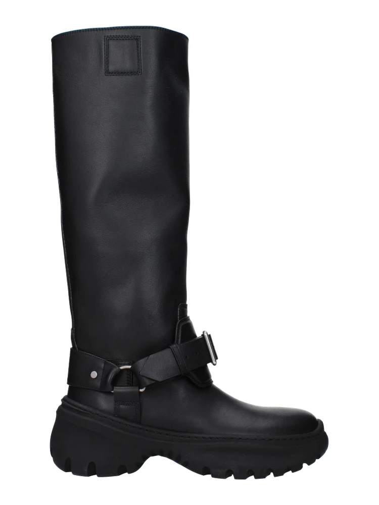 Black Leather Boots