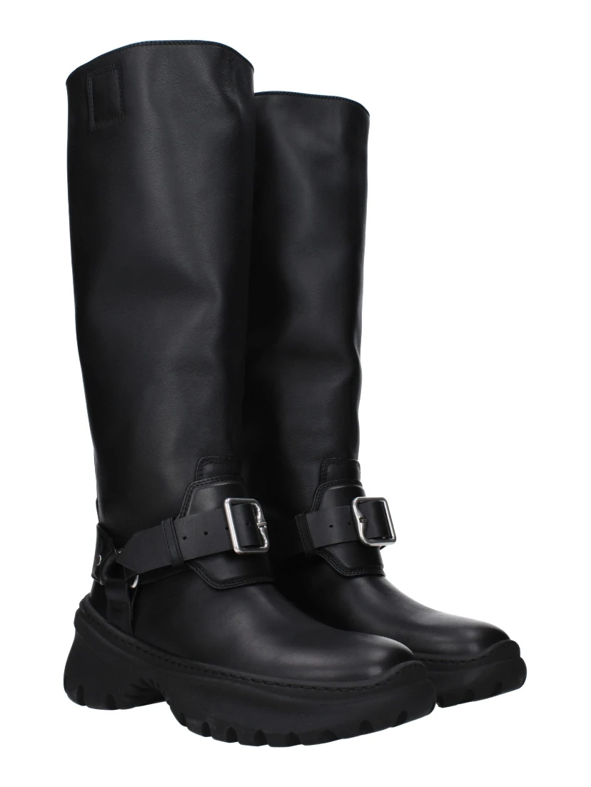 Black Leather Boots