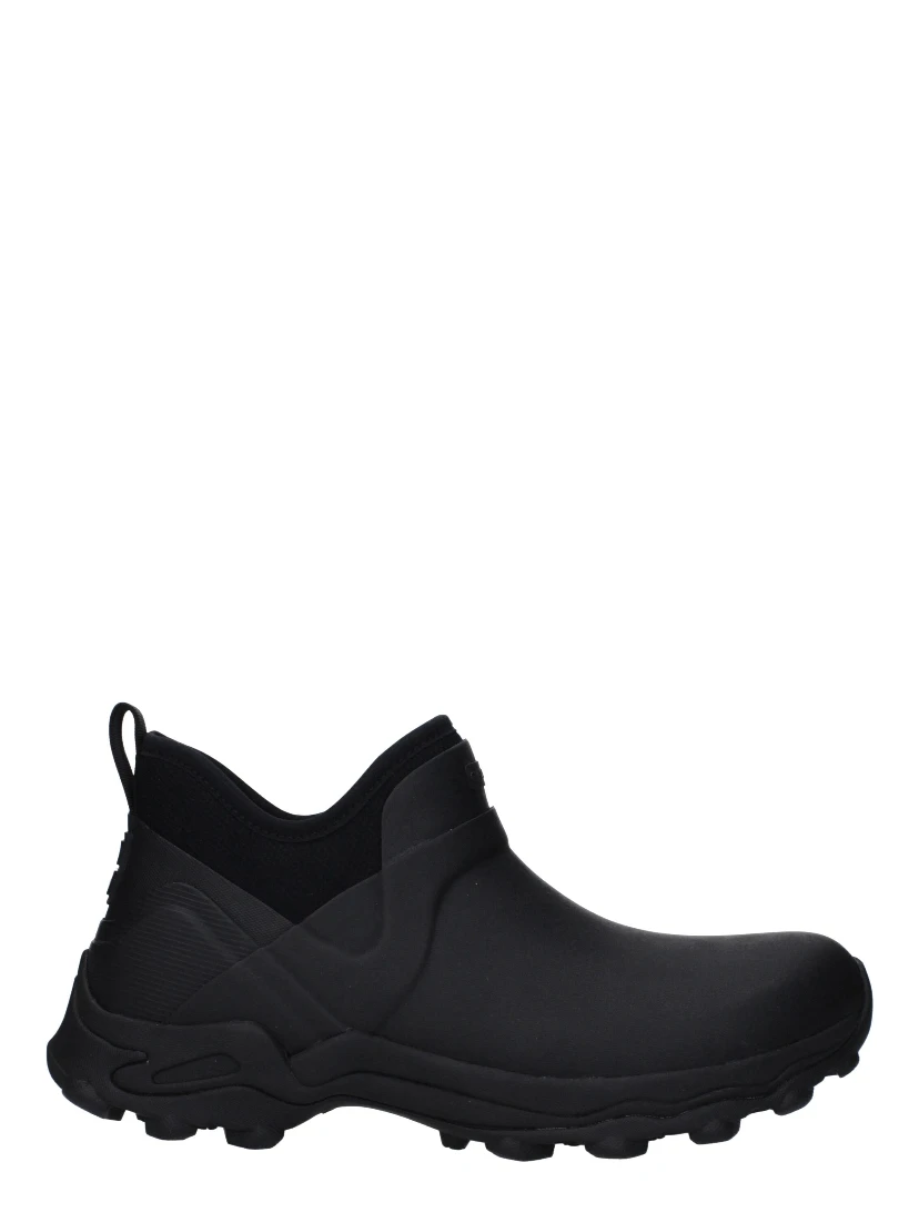 Black Cotton Ankle Boots