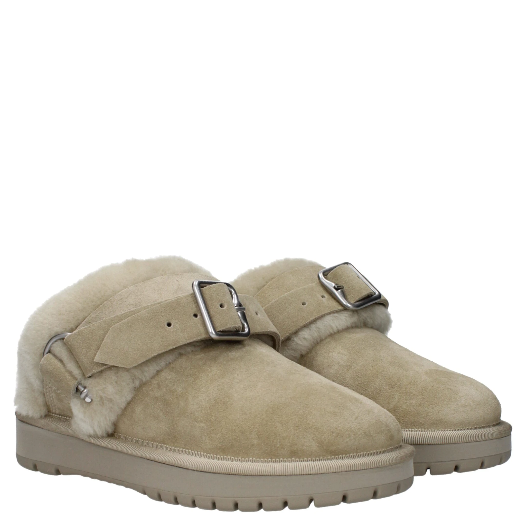 Green Leather Slippers