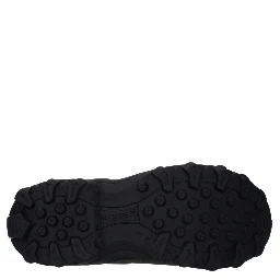Black Cotton Ankle Boots