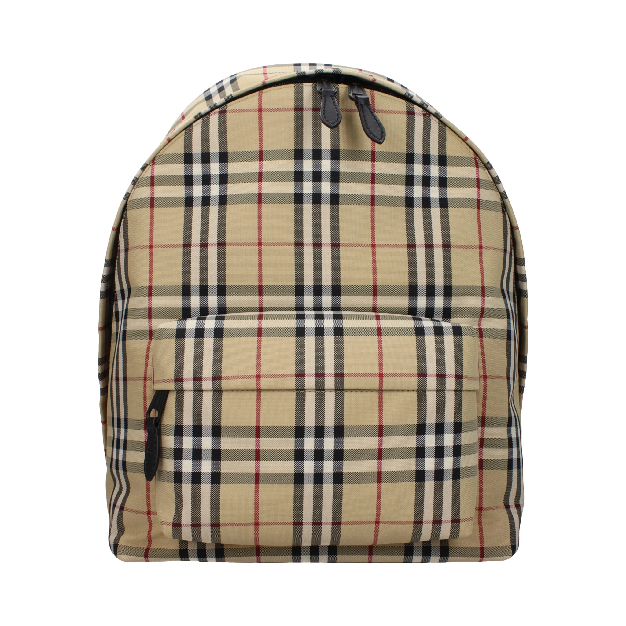 Beige Fabric Backpack