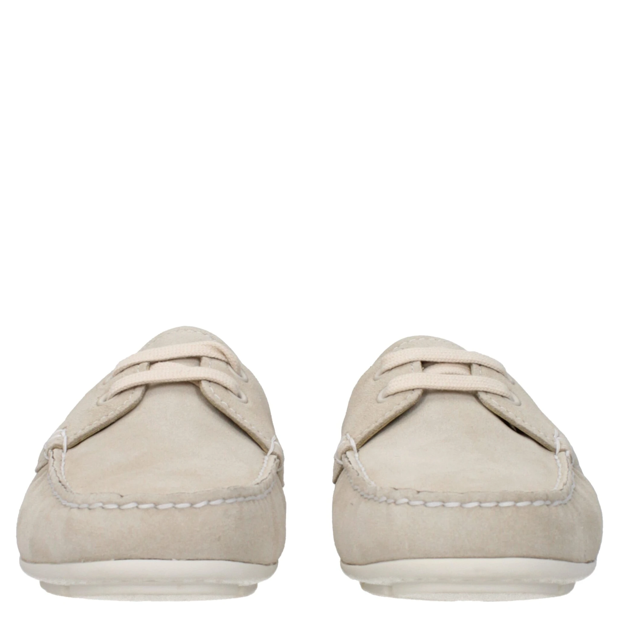 Gray Leather Slip-On Loafers
