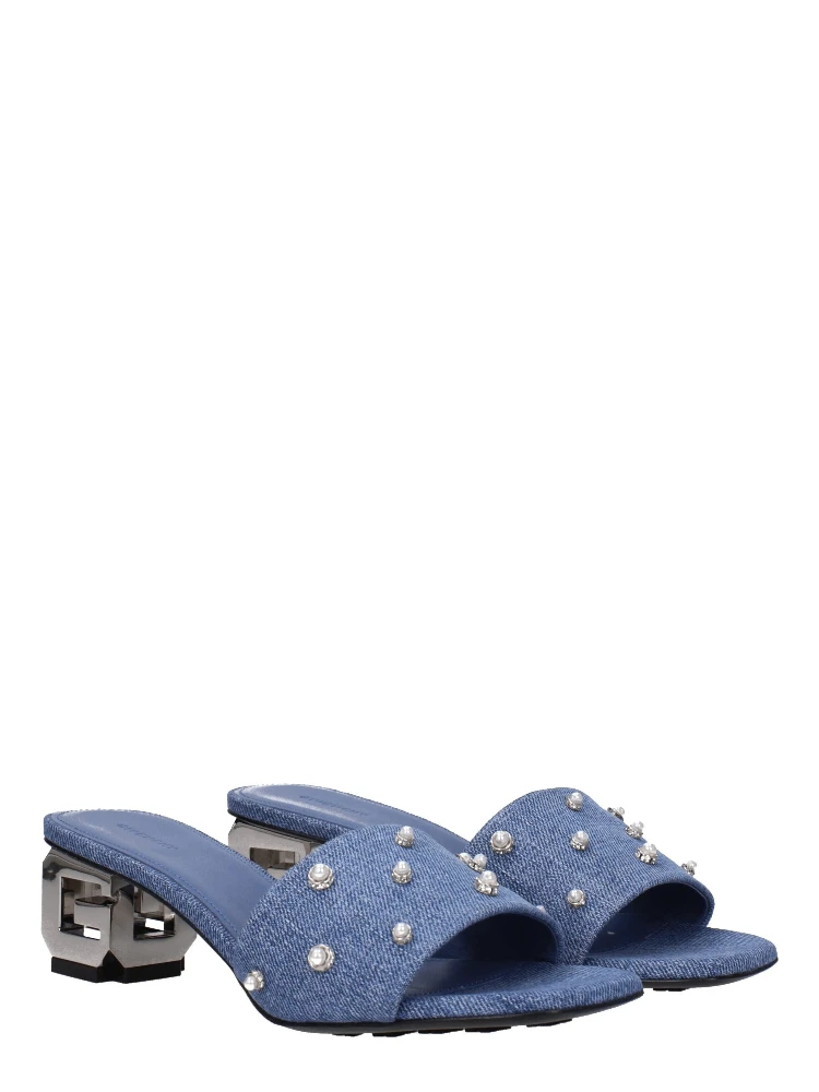 Blue Fabric Flat Sandals alternative