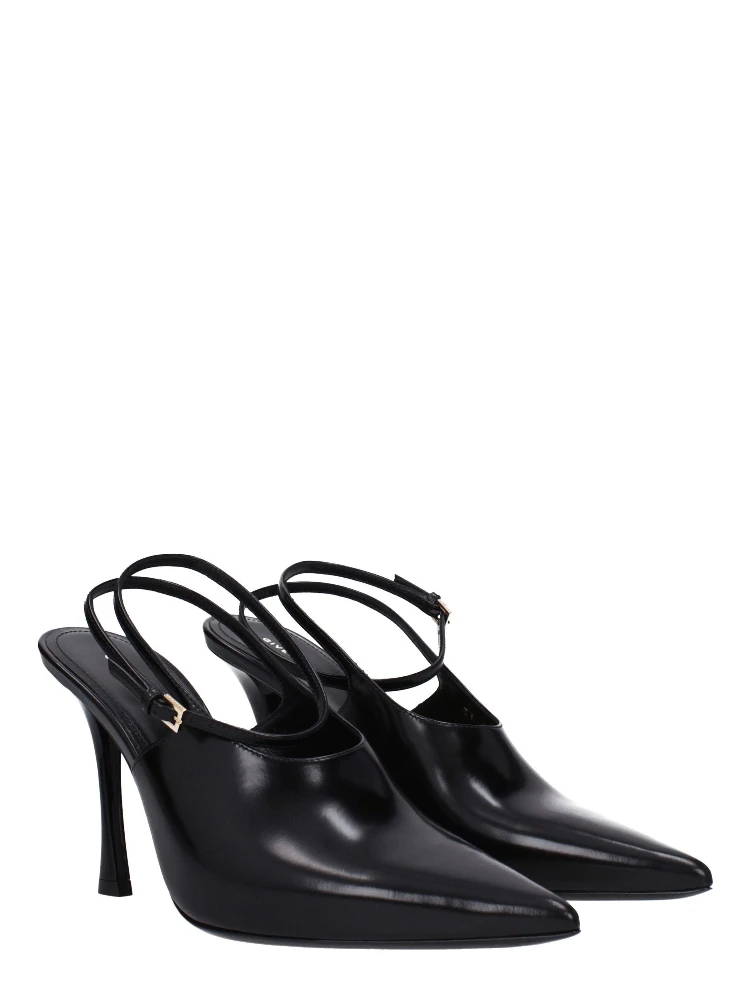 Black Leather High Heel Pumps alternative