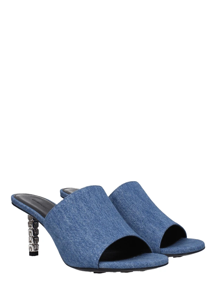 Blue Fabric Platform Sandals alternative
