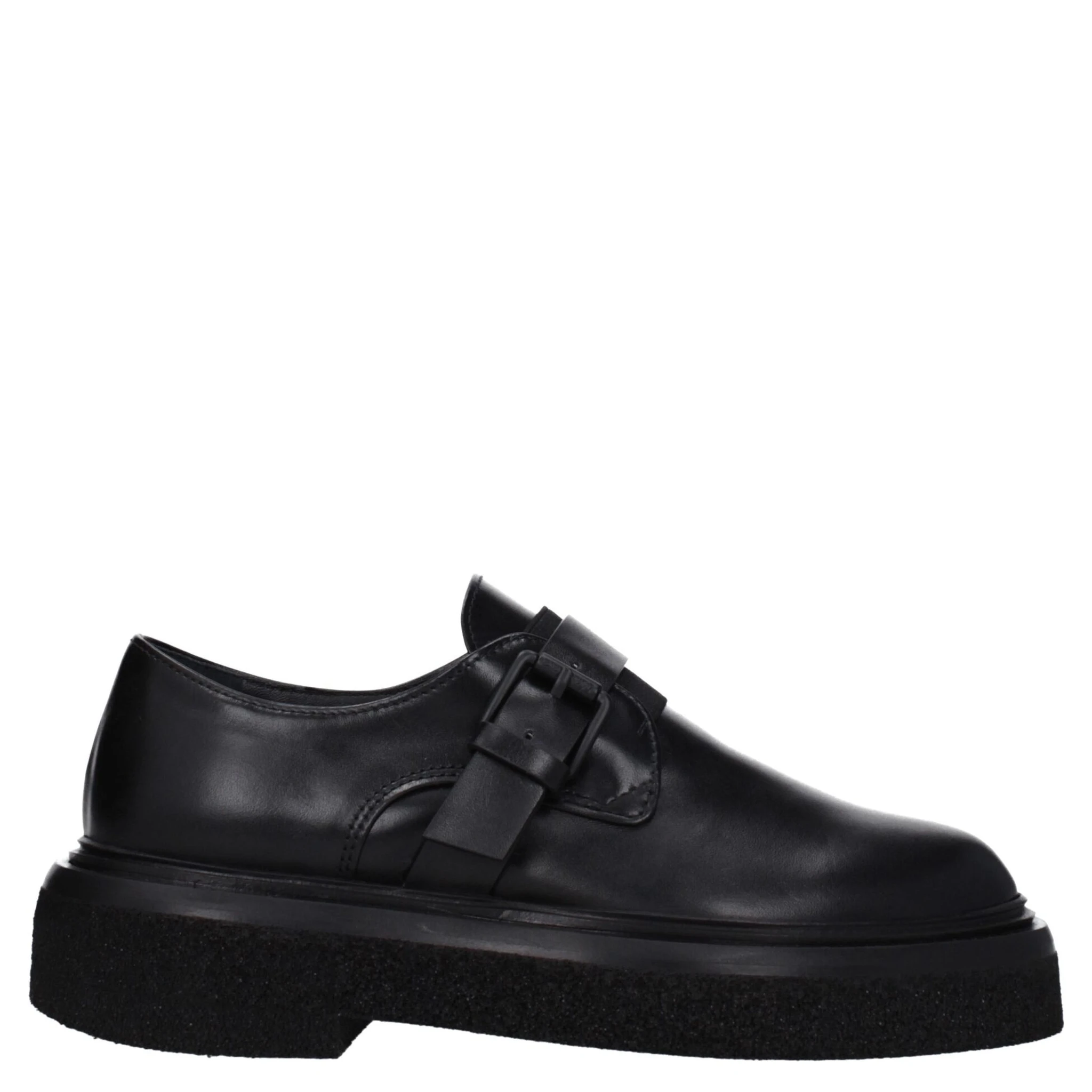 Black Leather Oxfords And Derbies