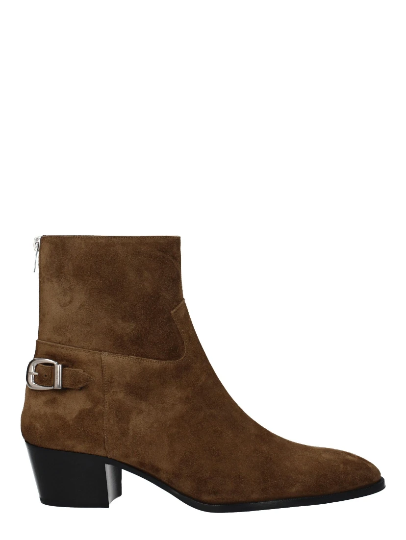 Brown Leather Ankle Boots
