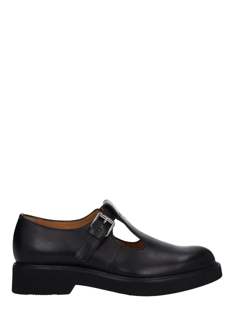 Black Leather Oxfords And Derbies