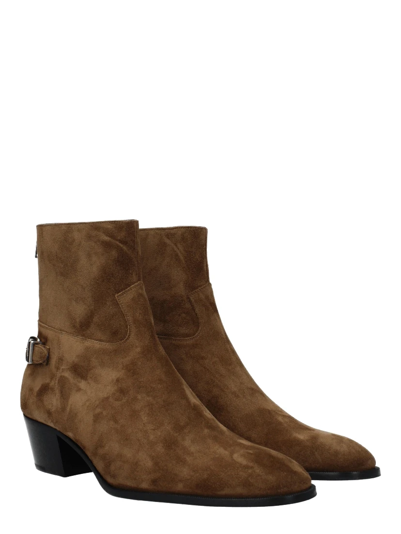 Brown Leather Ankle Boots