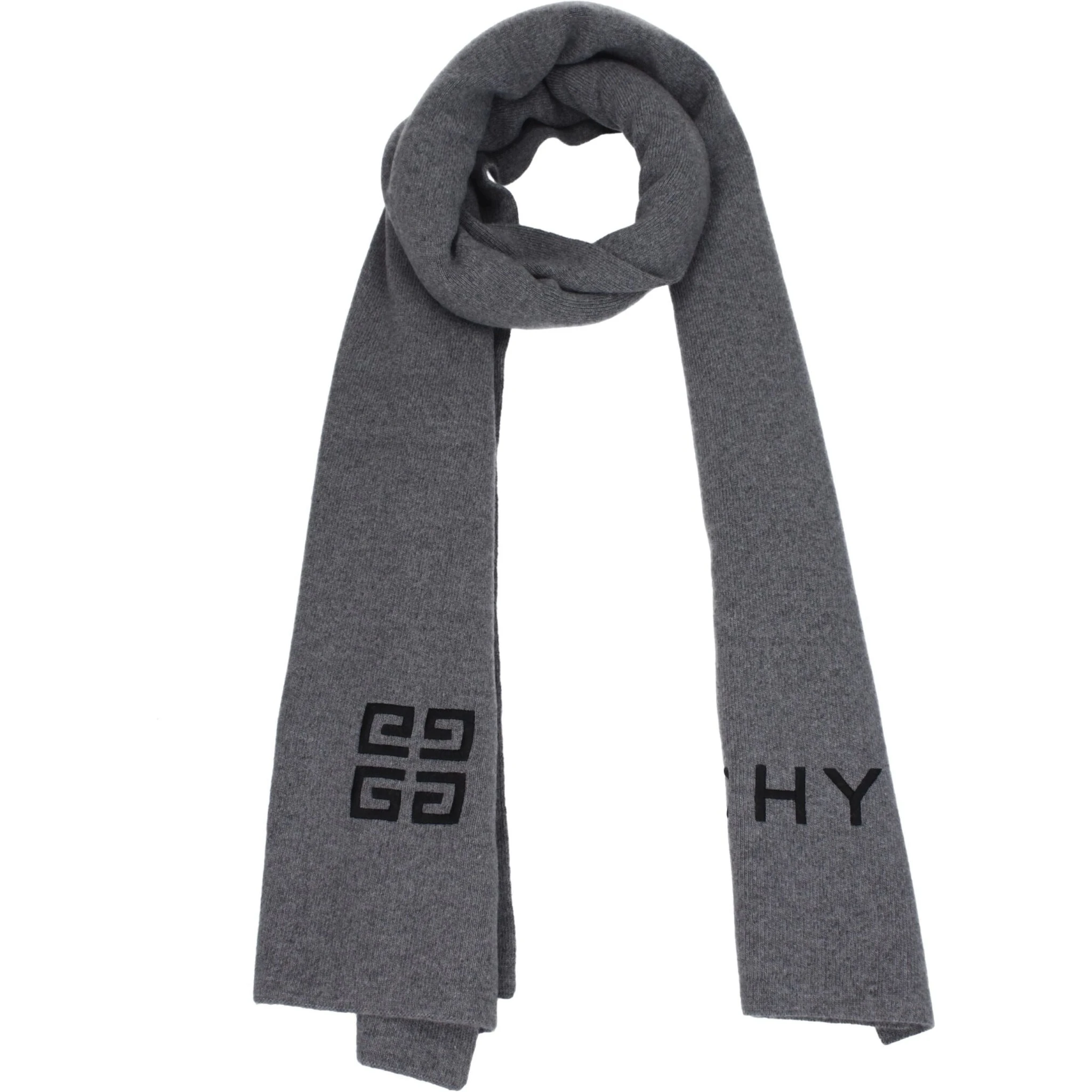 Gray Wool Scarf