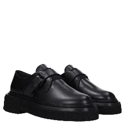 Black Leather Oxfords And Derbies