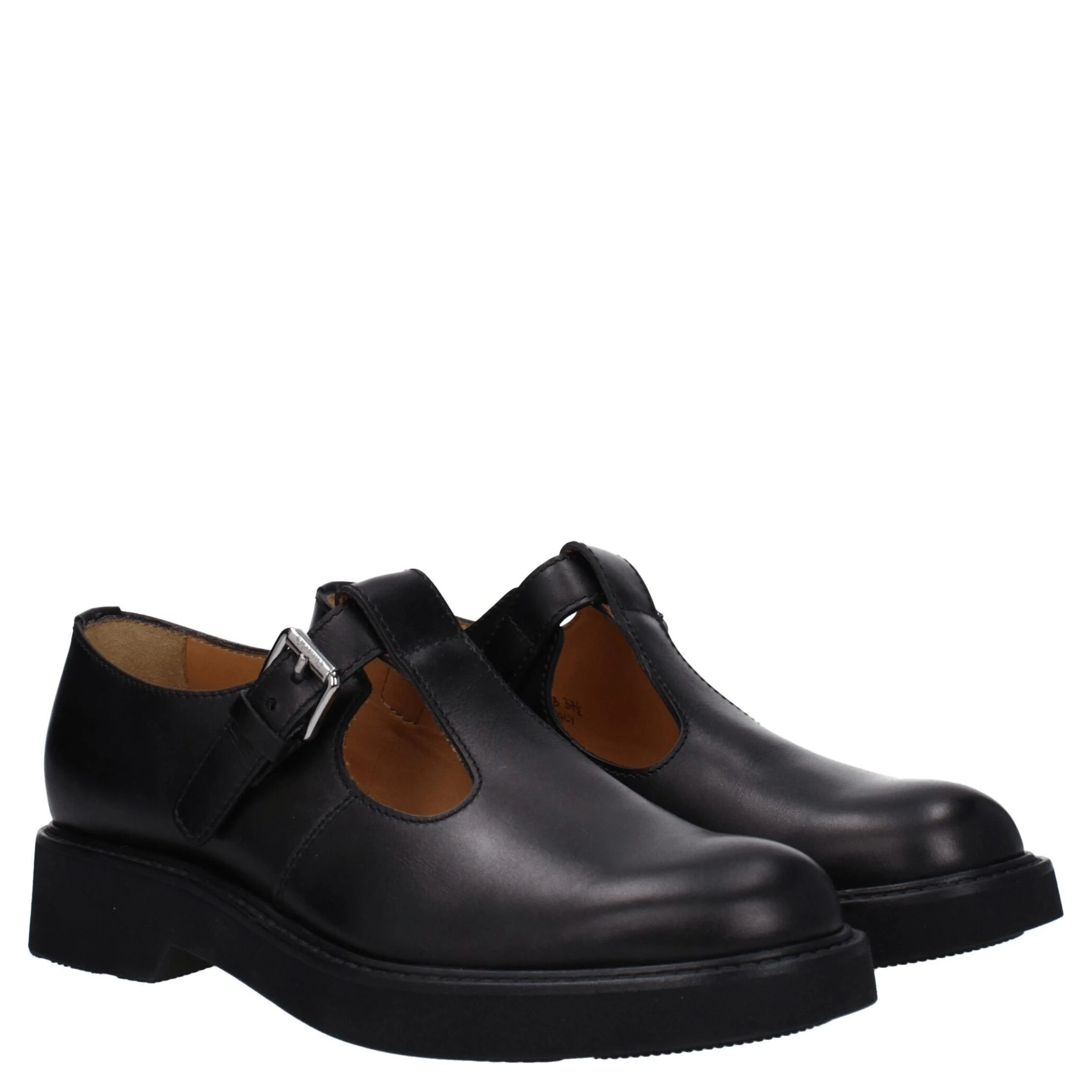 Black Leather Oxfords And Derbies