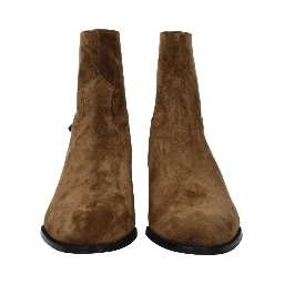 Brown Leather Ankle Boots