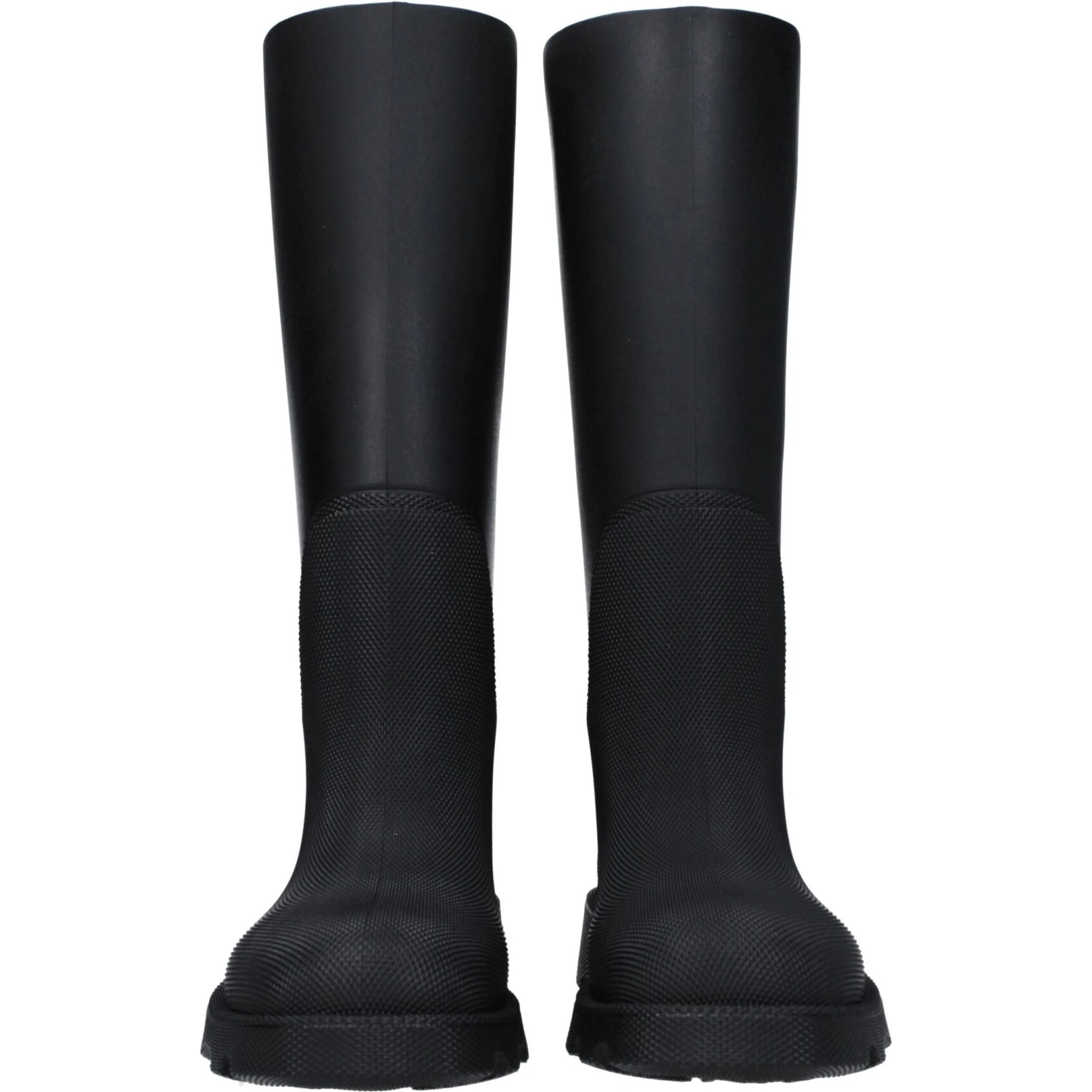 Black Cotton Rain Boots