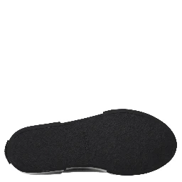 Black Fabric High Top Sneakers