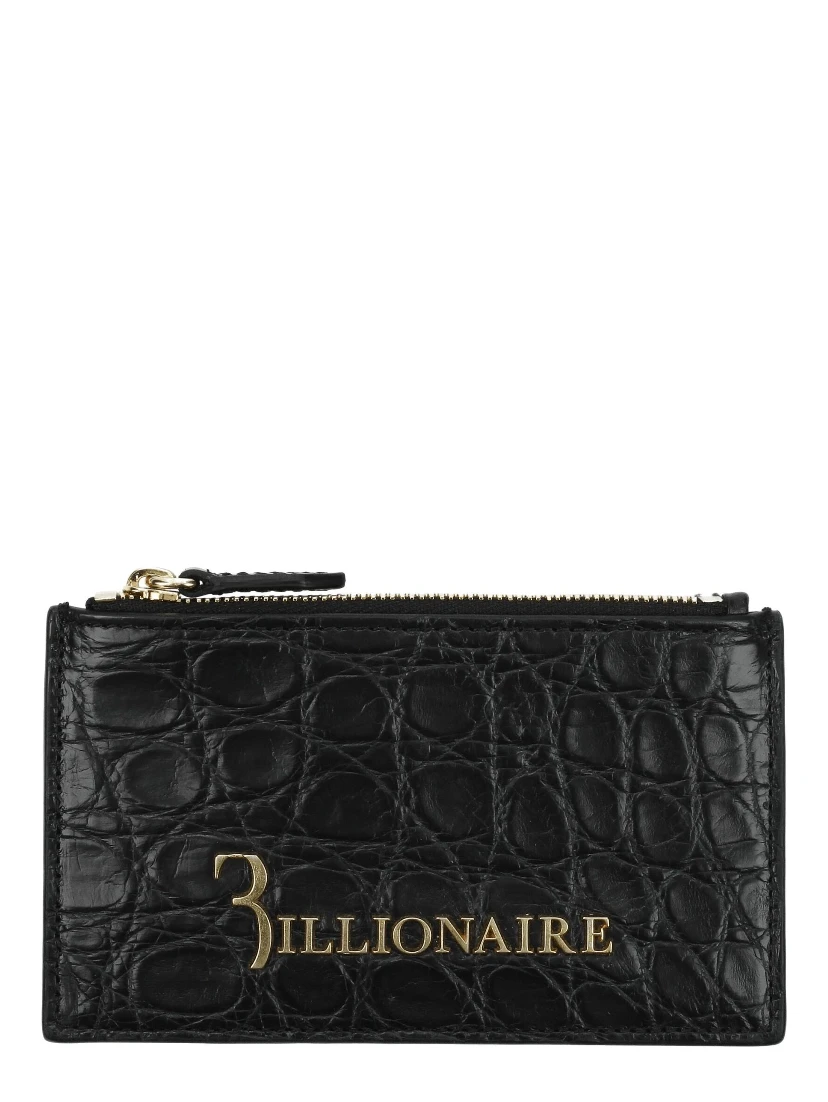 Black Crocodile Cardholder