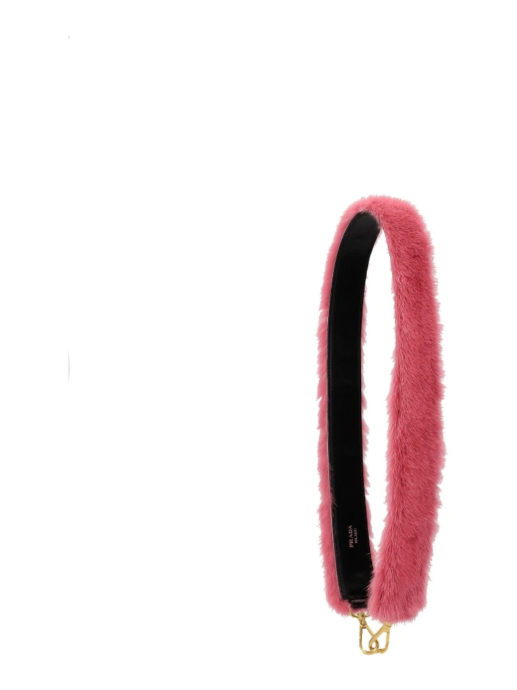 Pink Fur Shoulder Bag