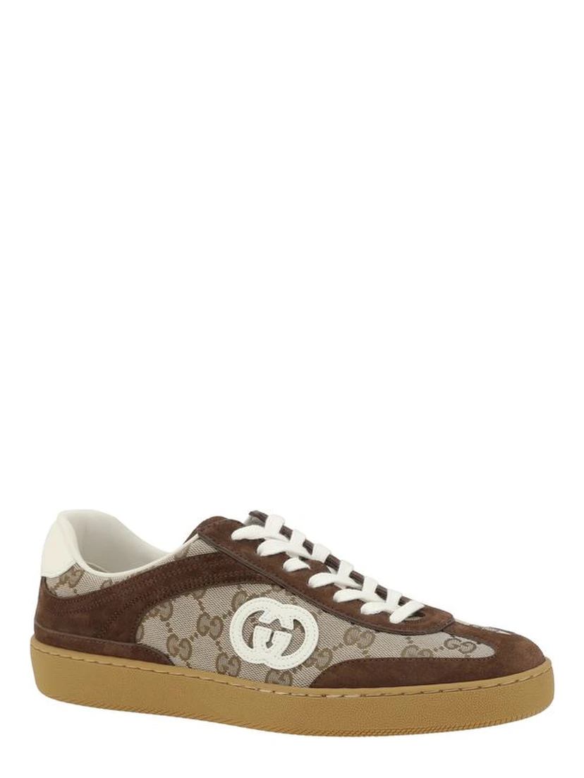 Brown Calf Leather Bos Taurus Low Top Sneakers