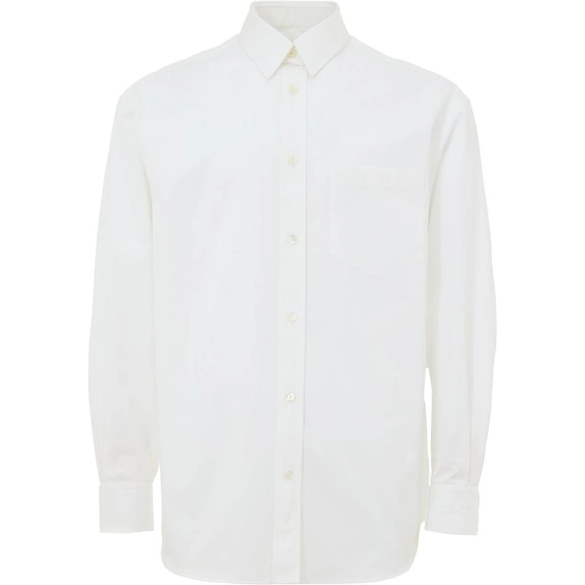 White Cotton Dress Shirt