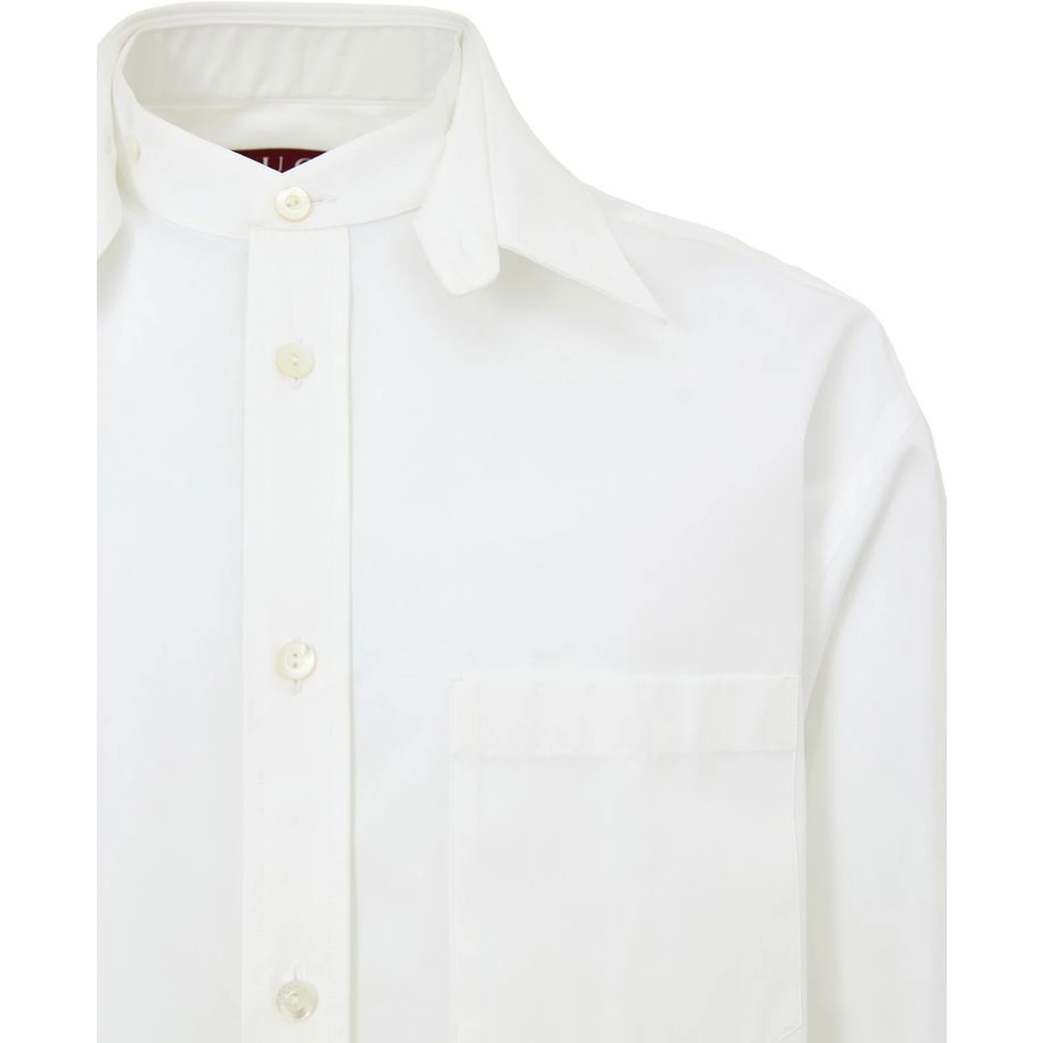White Cotton Dress Shirt