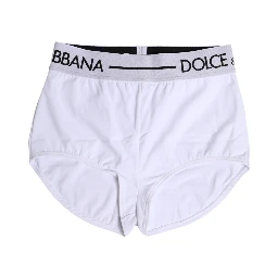 White Nylon Logo Waistband Boxer Brief Underwear