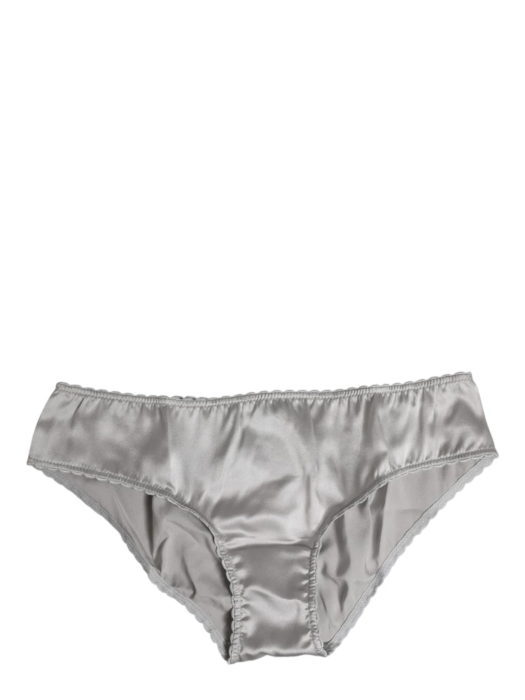 Gray Silk Stretch Bottom Low Waist Panty Underwear alternative
