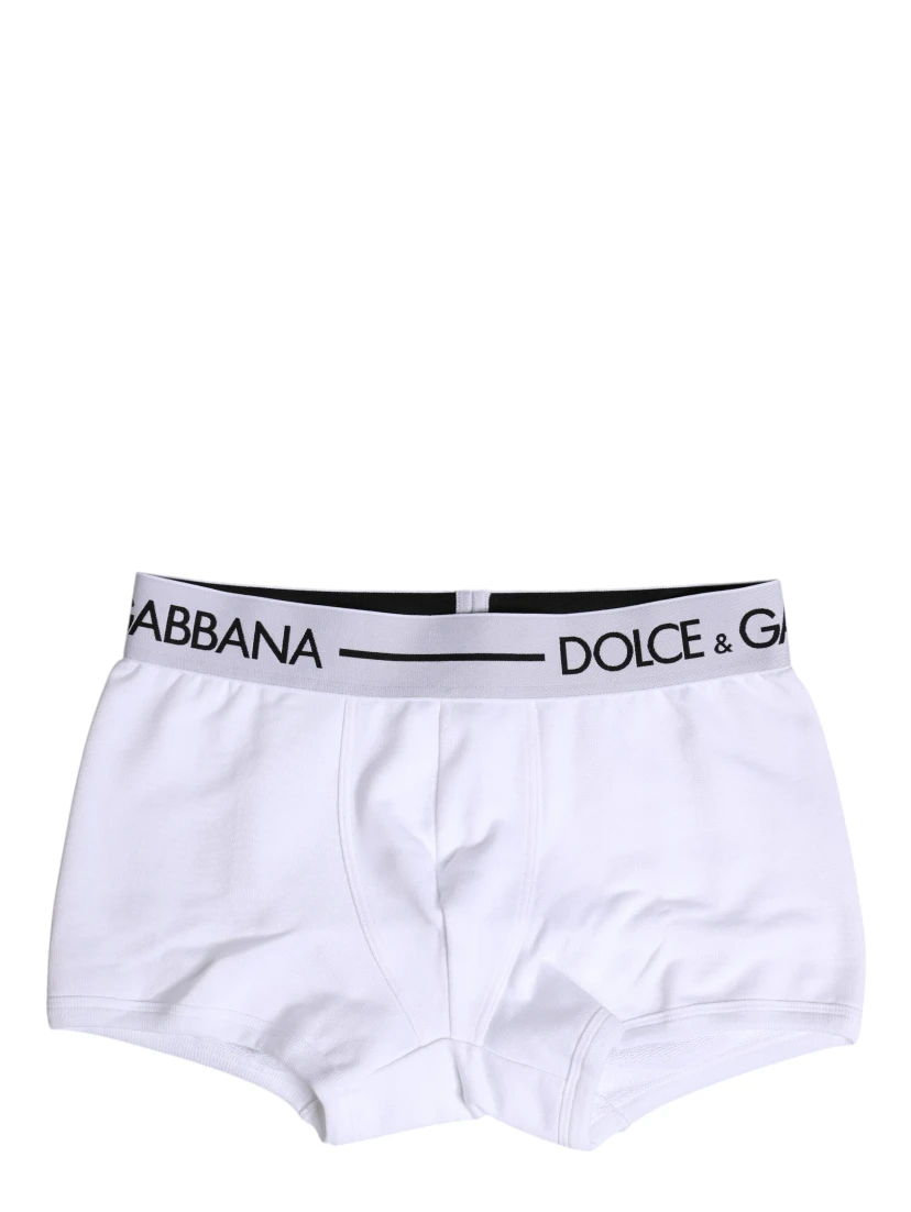 White Cotton Stretch Regular Boxer Underwear