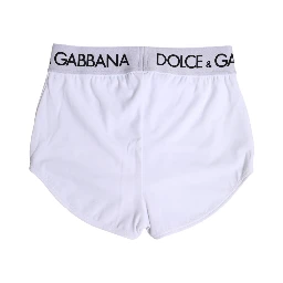 White Nylon Logo Waistband Boxer Brief Underwear