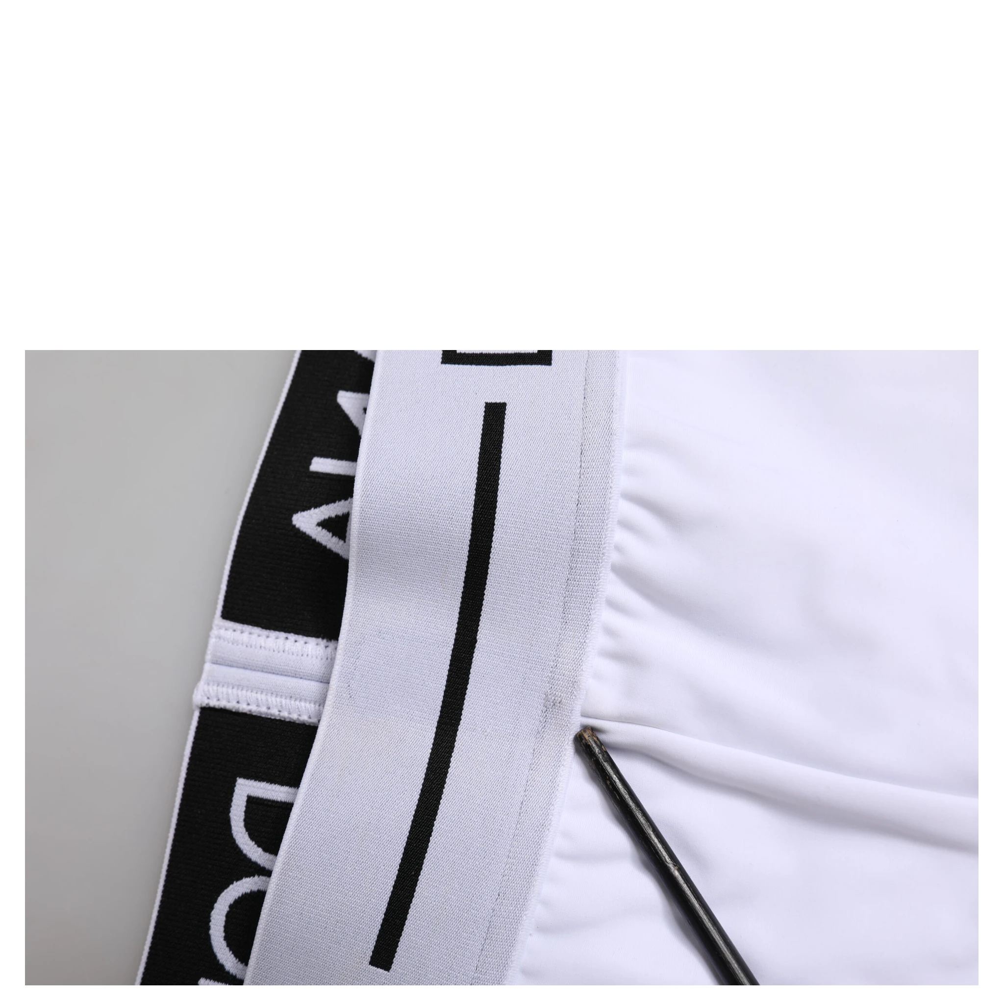 White Nylon Logo Waistband Boxer Brief Underwear