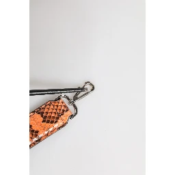 Orange Exotic Leather Bag Shoulder Strap